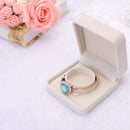 New flannel Presentation Gift Jewellery Display Box Case (C, Beige) G8J5