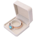 New flannel Presentation Gift Jewellery Display Box Case (C, Beige) G8J5