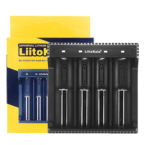 LiitoKala Lii-L4 4.2V 18650 26650 Battery Charger 4 Slot USB Charger