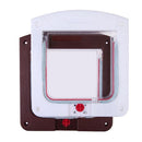 4 Way Locking Pet Door Waterproof Small Dog Cat Door Window Screen Panel Security Flap Door Pet Cage for Interior Doors