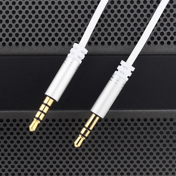 3.5mm Jack Audio Cable 1.2m Stereo Aux Plug Cables With Microphone Handsfre V2D7
