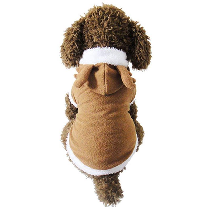 Pet Costumes Dog Christmas Suit Dog Elk Santa Costume Polar Fleece Fit for  I6A8