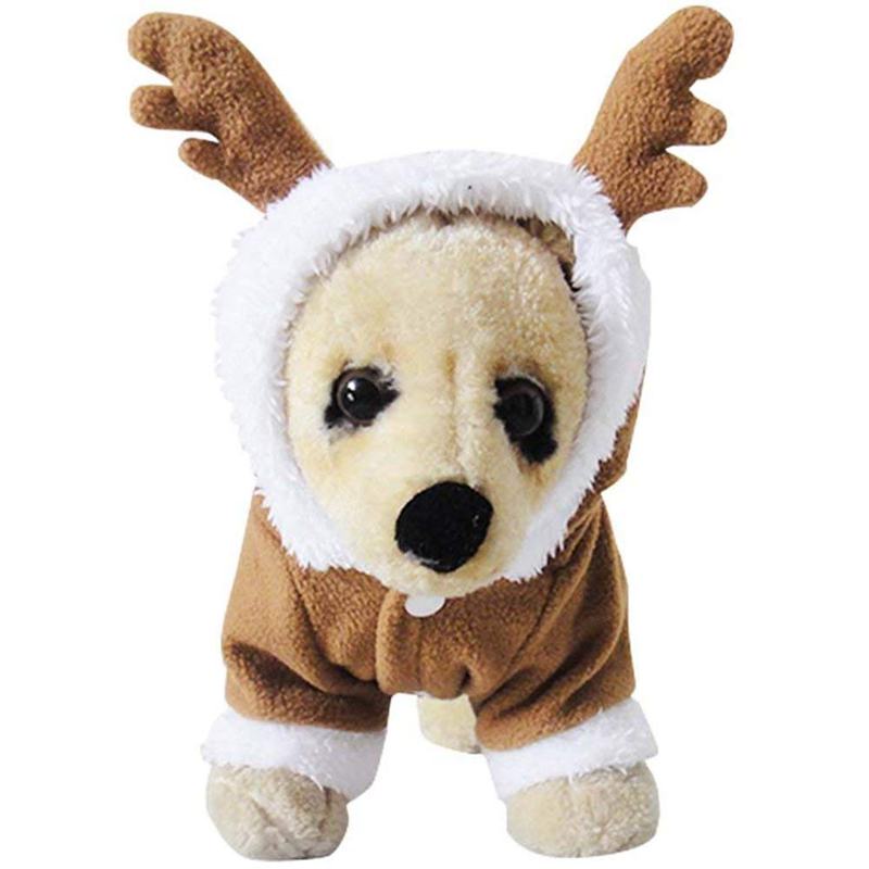 Pet Costumes Dog Christmas Suit Dog Elk Santa Costume Polar Fleece Fit for  I6A8