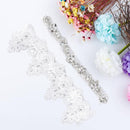 Wedding Garter Rhinestone Embroidery Flower Beading white Sexy Garters for WL2E8