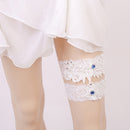 Wedding Bride Garter Belt Hand Made Lace Leg Garter Belt 2 Piece Set For Fe