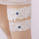 Wedding Bride Garter Belt Hand Made Lace Leg Garter Belt 2 Piece Set For Fe