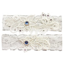 Wedding Bride Garter Belt Hand Made Lace Leg Garter Belt 2 Piece Set For Fe