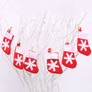 1m Xmas Pull Flag Lucky Socks Pattern Design Happy New Year Christmas Decor J6W4