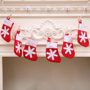 1m Xmas Pull Flag Lucky Socks Pattern Design Happy New Year Christmas Decor J6W4