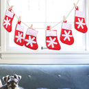 1m Xmas Pull Flag Lucky Socks Pattern Design Happy New Year Christmas Decor J6W4
