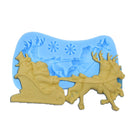 3D DIY Christmas Santa Clause Sleigh Silicone Soap Mould Candle Cake Baking Tools