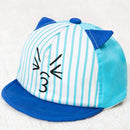 Kids Boys Girls Cute Baby Cartoon Dog Beret Hat Sun Hat Baseball Cap (Blue  T1X4