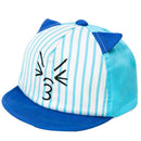Kids Boys Girls Cute Baby Cartoon Dog Beret Hat Sun Hat Baseball Cap (Blue  T1X4
