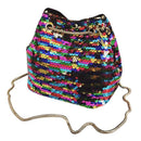 Bags Female Bling Sequins Bucket Bag Fashion Clip Shoulder Bag Backpack (Mu H2B4