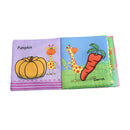 Cute Fruit Style Baby Toys Infant Kids Early Education soft Cloth Books Lea K5D2