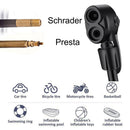Bike Pump Mini Bike Floor Pump Foot Activated Bicycle Air Pump and Aluminum V6Q6
