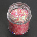 Pink Shining Mixed Glitter Powder Sequins Nail Art Decoration Dust Rose Red Mermaid Effect Ornaments
