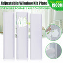 3Pcs 190cm Adjustable Window Slide Kit Plate Air Conditioner Wind Shield For Midea Portable Air Conditioner