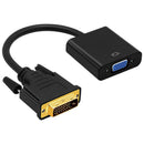 DVI to VGA Adapter Cable 1080P DVI-D to VGA Cable 24+1 25 Pin DVI Male to 1 W8R1