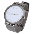 Mens Black Dress Watch Movement Quartz Analog Business Wristwatch 24cm (Whi O3T9