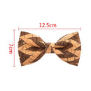 Novelty Corkwood Bow Ties For Men Wedding Marriage Handmade Cork Wood Bow tiO8C8