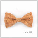 Novelty Corkwood Bow Ties For Men Wedding Marriage Handmade Cork Wood Bow t H1O2