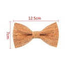 Novelty Corkwood Bow Ties For Men Wedding Marriage Handmade Cork Wood Bow t H1O2