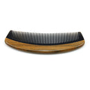 Natural green sandalwood horn comb Sandalwood straight hair comb Hairdressi