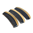 Natural green sandalwood horn comb Sandalwood straight hair comb Hairdressi