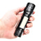 XANES T6+COB 4Modes Front + Side Light USB Rechargeable Zoomable Mini LED Flashlight