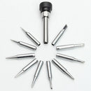 11PC/Lot 900M-T Soldering Iron Tips Welding Tip 900M-T-I/B/K/1.2D/1.6D/2.4D
