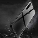 Bakeey Carbon Fiber Gradient Color Tempered Glass Protective Case for Xiaomi Redmi Note 8