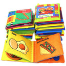 Baby's First Non-Toxic Soft Cloth Book Set- Crinkle,Multicolor- (Friction wiV2T5
