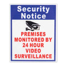 5X Premises Protected By 24 Hour Video Surveillance Sign Sticker Security Camera