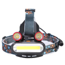 XANES 1300LM 2 x  T6 LED COB Rechargeable 18650 Battey Headlamp Head Light Torch