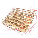 57 Pots Wooden Acrylic Color Paints Bottle Storage Rack Holder Organizer