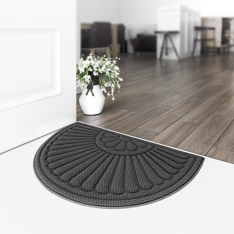 Pineapple & Square Version Special Dust Floor Mat Coffee and Gray Carpet
