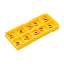 Drillpro 10pcs TCMT110204 Carbide Insert for Lathe Turning Tool Holder