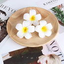 100pcs Frangipani Hawaii Flower Head Foam Decor for Wedding Craft Style Flo D9T6