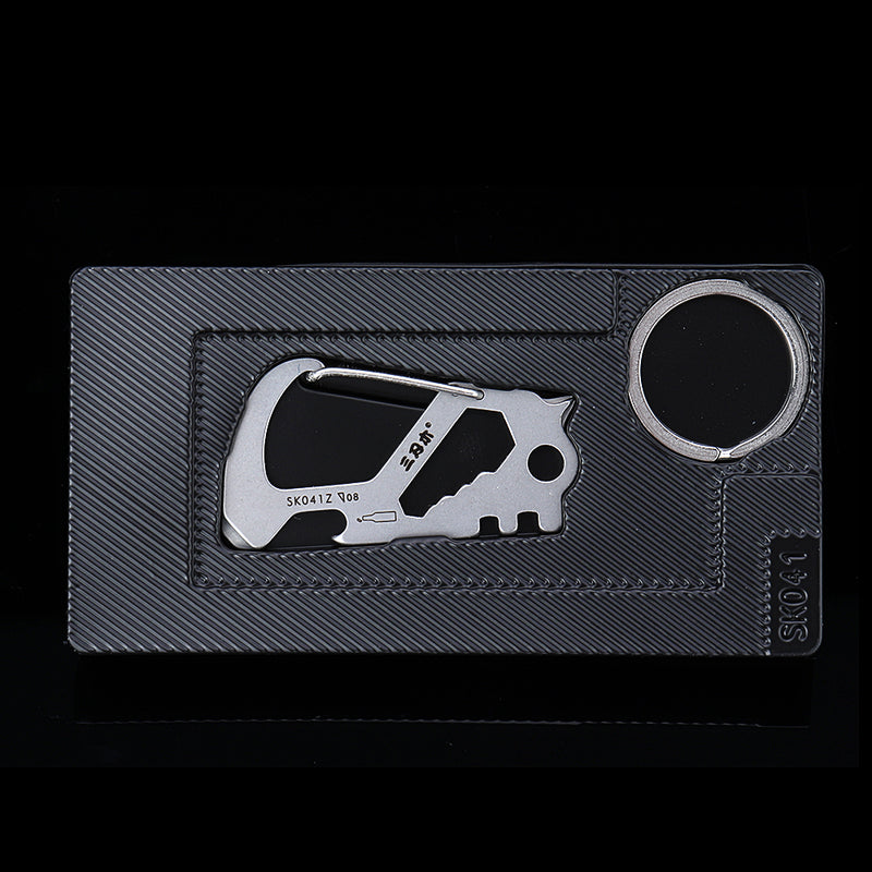 SANRENMU Multifunctional Keychain Tools Creative Car Waist Hanging for Men Women