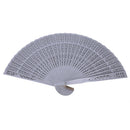 Bamboo Fan Patterned Dragonfly Ajoure Pocket Fan Gift Decoration (L)