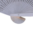 Bamboo Fan Patterned Dragonfly Ajoure Pocket Fan Gift Decoration (L)