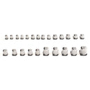 24 Value 400 pcs SMD Electrolytic Capacitor Assortment Box Kit Range 1uF-100I2Y7