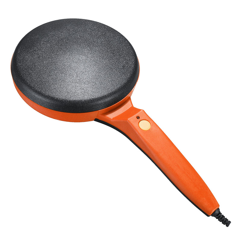 600W Orange Kitchen Electric Griddle Pancake Baking Crepe Maker Cake Pan Pizza Machine