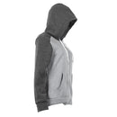 Women Autumn Zip Up Patchwork Hooded Coat Jacket Sweatshirt Ladies Casual C F6T2