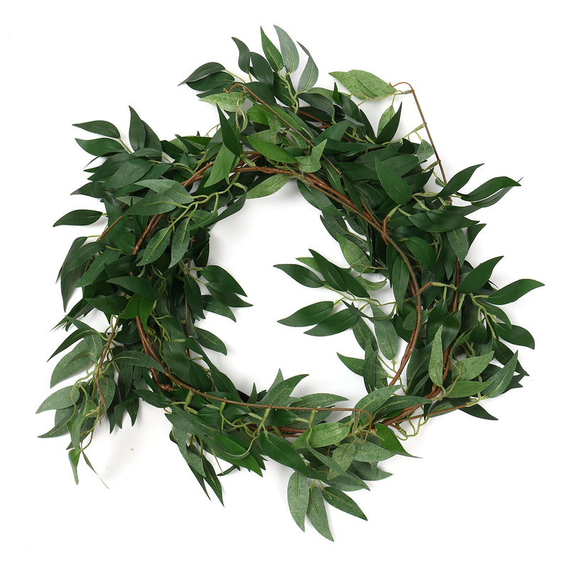 Artificial Willow & Eucalyptus Leaves Wedding Doorways Party Backdrop Decorations Hanging Crafts Hanging Ornaments