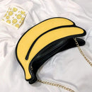 Latest Novelty Cute Shape Shoulder Mini Bag for Women,Q14-banana