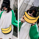Latest Novelty Cute Shape Shoulder Mini Bag for Women,Q14-banana