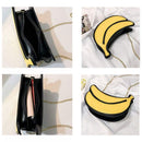 Latest Novelty Cute Shape Shoulder Mini Bag for Women,Q14-banana J1K1