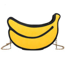 Latest Novelty Cute Shape Shoulder Mini Bag for Women,Q14-banana
